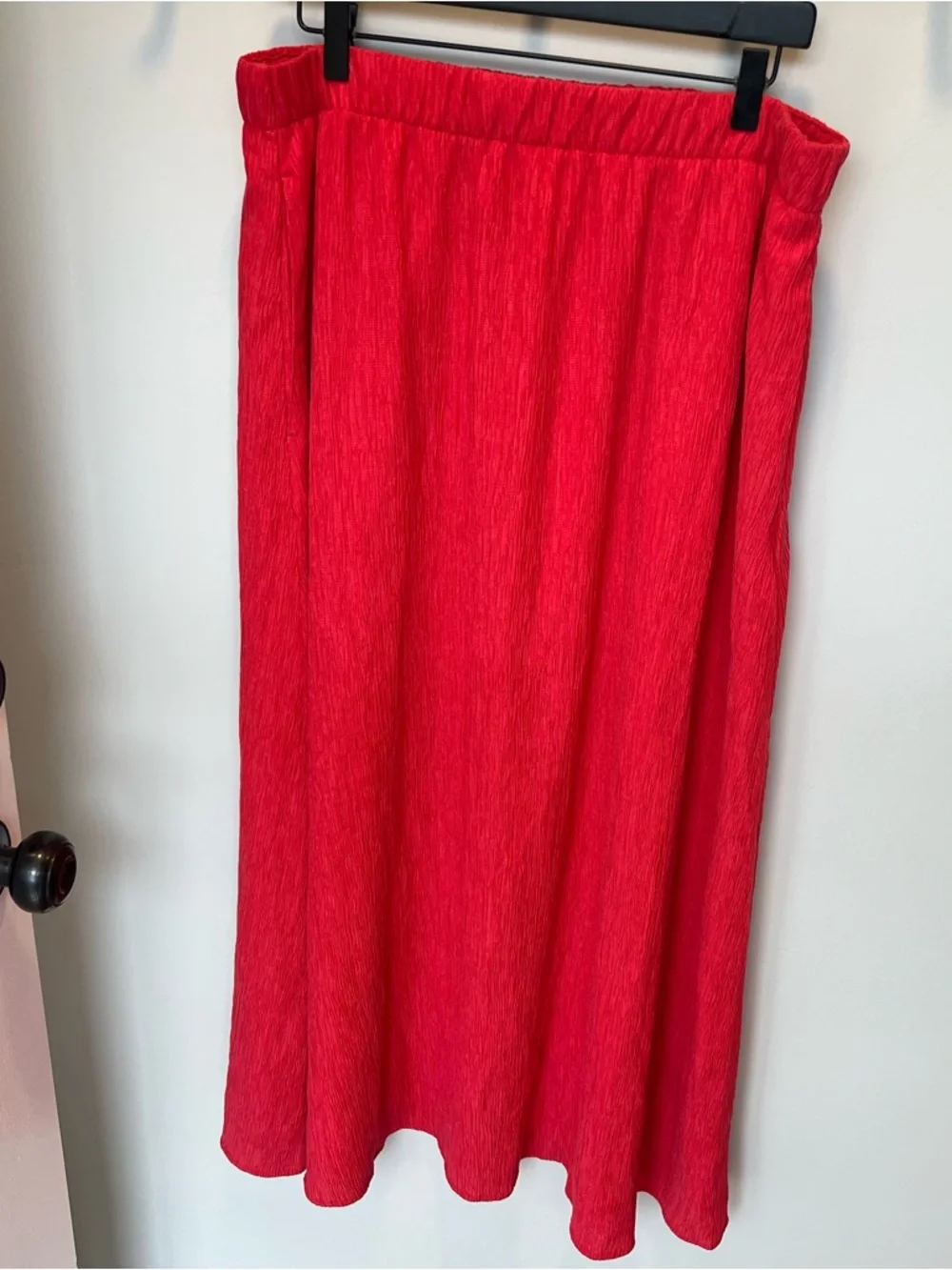 NWT Abercrombie & Fitch Women's Two Piece Red One-Shoulder Maxi Skirt Set - L